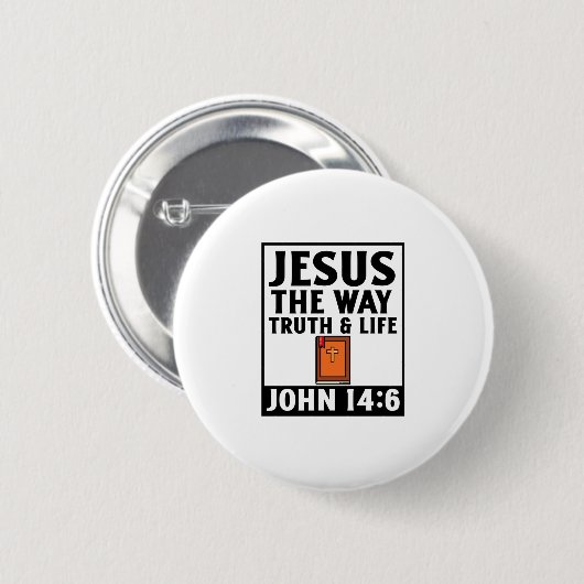 Jesus die Art und Weise, wie Wahrheit und Leben ch Button (Vorne & Hinten)