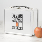 Jesus die Art und Weise, wie Wahrheit und Leben ch Metall Brotdose (Beispiel)