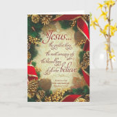 Jesus die Beste Weihnachtskarte Karte (Gelbe Blume)