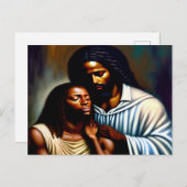 Jesus die Comforter Christlich Art Postcard Postkarte (Vorne/Hinten)