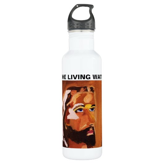 JESUS DIE FLÜSSIGE WASSERflasche Edelstahlflasche (Vorderseite)