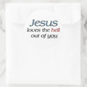 Jesus  die Hölle aus dir Stickers (Tasche)
