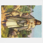 JESUS die SHEPPARD Fleece-Decke Fleecedecke (Vorderseite (Horizontal))