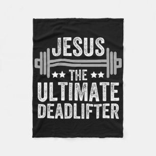 Jesus die ultimative Deadlifter T-Shirt-Fitness-Fi Fleecedecke