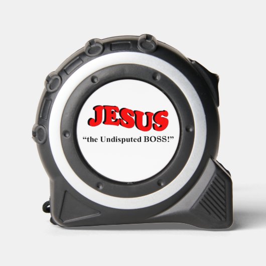 JESUS die unbestrittene BOSS! Maßband (Vorderseite)