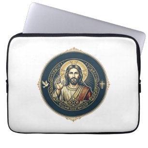 Jesus Digital Artist iPad Kunst T-Shirt Inspiriere Laptopschutzhülle