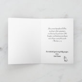 Jesus dinkt dir Chronische Krankheit Religiös Karte (Innenseite)