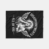 Jesus Disapinted In All Of You Funny Christian Fleecedecke (Vorderseite (Horizontal))