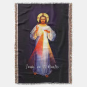 Jesus Divina Misericordia Colcha Blanket Spanisch Decke (Vorderseite Vertikal)