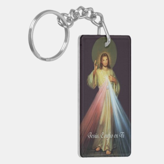 Jesus Divina Misericordia llavero Espanol Schlüsselanhänger (Vorderseite links)