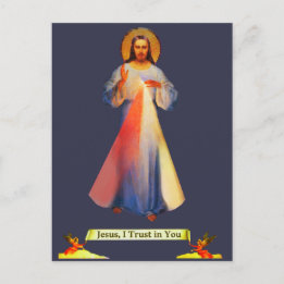 Jesus Divine Mercy Post Card Postkarte