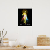 Jesus Divine Mercy Poster (Küche)