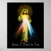 Jesus Divine Mercy Poster (Vorne)