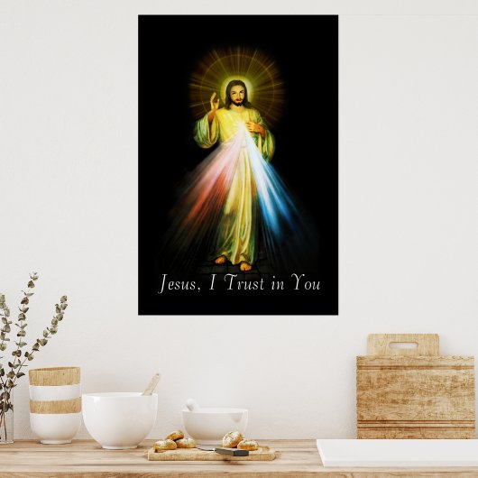 Jesus Divine Mercy Poster (Küche)