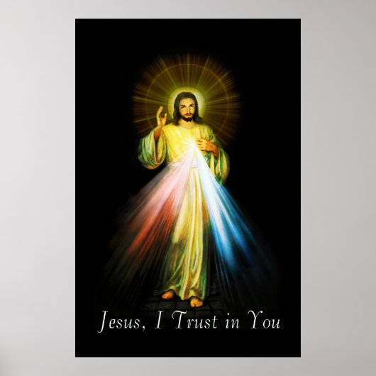 Jesus Divine Mercy Poster (Vorne)