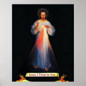 Jesus Divine Mercy Sr Faustina Poster (Vorne)