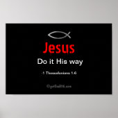 Jesus Do it So gotGod316.com Scripting Poster (Vorne)