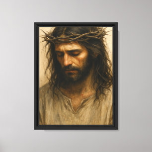 Jesus Dornenkrone Porträt Leinwanddruck