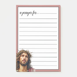 Jesus Dornenkronen-Gebetsraum Post-it Klebezettel