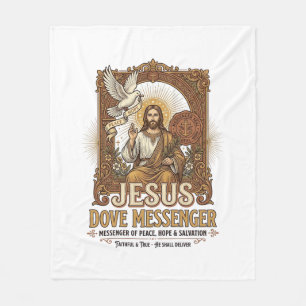 Jesus Dove Messenger Jesus Dove Messenger Christia Fleecedecke