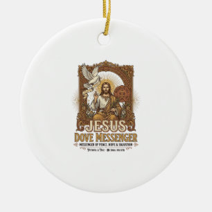 Jesus Dove Messenger Jesus Dove Messenger Christia Keramik Ornament