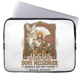 Jesus Dove Messenger Jesus Dove Messenger Christia Laptopschutzhülle