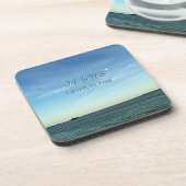 Jesus & Dove Peaceful Christian Sky Art Getränkeuntersetzer (Linke Seite)