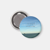 Jesus & Dove Peaceful Christian Sky Inspiration Magnet (Vorderseite/Rückseite)