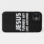 Jesus drehte mein Leben herum Case-Mate iPhone Hülle (Rückseite (Horizontal))