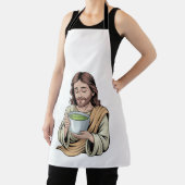 Jesus Drinken Matcha Drink Christlich Schürze (InSitu)
