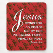 JESUS-DRUCK Christlich Mousepad (Vorne)