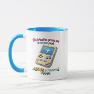 JESUS drückte auf Reset - Christlich Tasse