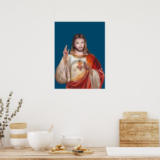 Jesus durch Mary Poster (Küche)