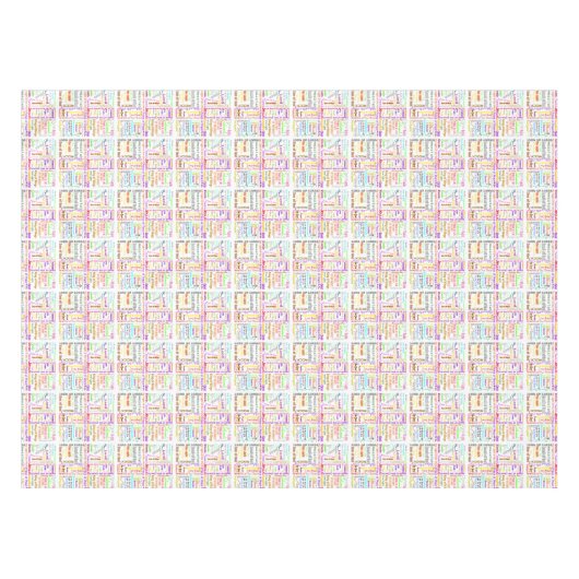 (Jesus) durch viele Namen Tischdecke (Vorderseite (Horizontal))