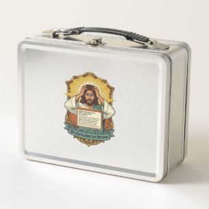 Jesus E-Mail-Typo Auto-Korrektur-Desaster Unterneh Metall Brotdose