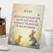 JESUS EASTER PRAYER SOCKELSCHILD (In Situ)