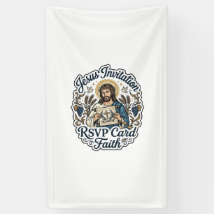 Jesus Einladung RSVP Karte Glaube Jesus Einladung  Banner
