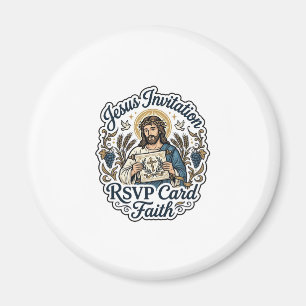 Jesus Einladung RSVP Karte Glaube Jesus Einladung  Magnet