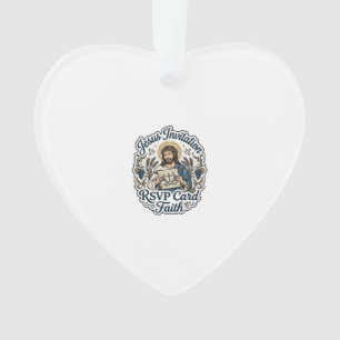 Jesus-Einladung RSVP-Karte Glaube Jesus-Einladung Ornament