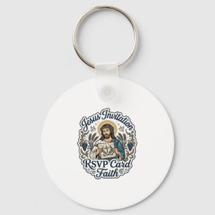 Jesus Einladung RSVP Karte Glaube Jesus Einladung Schlüsselanhänger