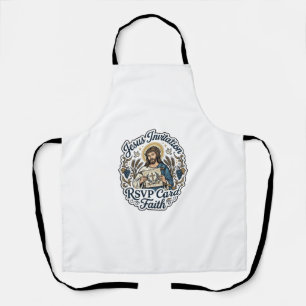 Jesus Einladung RSVP Karte Glaube Jesus Einladung  Schürze