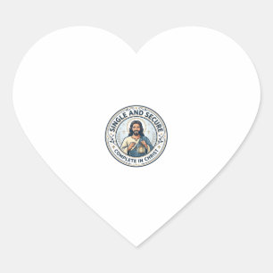Jesus Einzigartigkeit Wartende Jahreszeit Shirt Gl Herz-Aufkleber