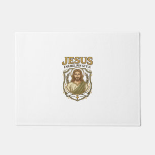 Jesus Emaille Pin Stil Jesus Emaille Pin Christlic Fußmatte