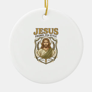 Jesus Emaille Pin Stil Jesus Emaille Pin Christlic Keramik Ornament