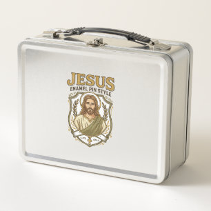 Jesus Emaille Pin Stil Jesus Emaille Pin Christlic Metall Brotdose
