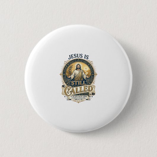 Jesus Empty Nest Späteres Leben Neuerfindung Shirt Button (Vorderseite)