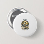 Jesus Empty Nest Späteres Leben Neuerfindung Shirt Button (Vorne & Hinten)