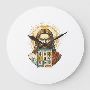Jesus Endlos-Captcha-Verifizierung Ampeln  Große Wanduhr