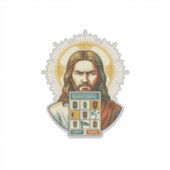 Jesus Endloses Captcha-Verifizierung Ampeln Aufkleber (Vorderseite)