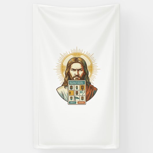 Jesus Endloses Captcha-Verifizierung Ampeln Banner (Vertikal)